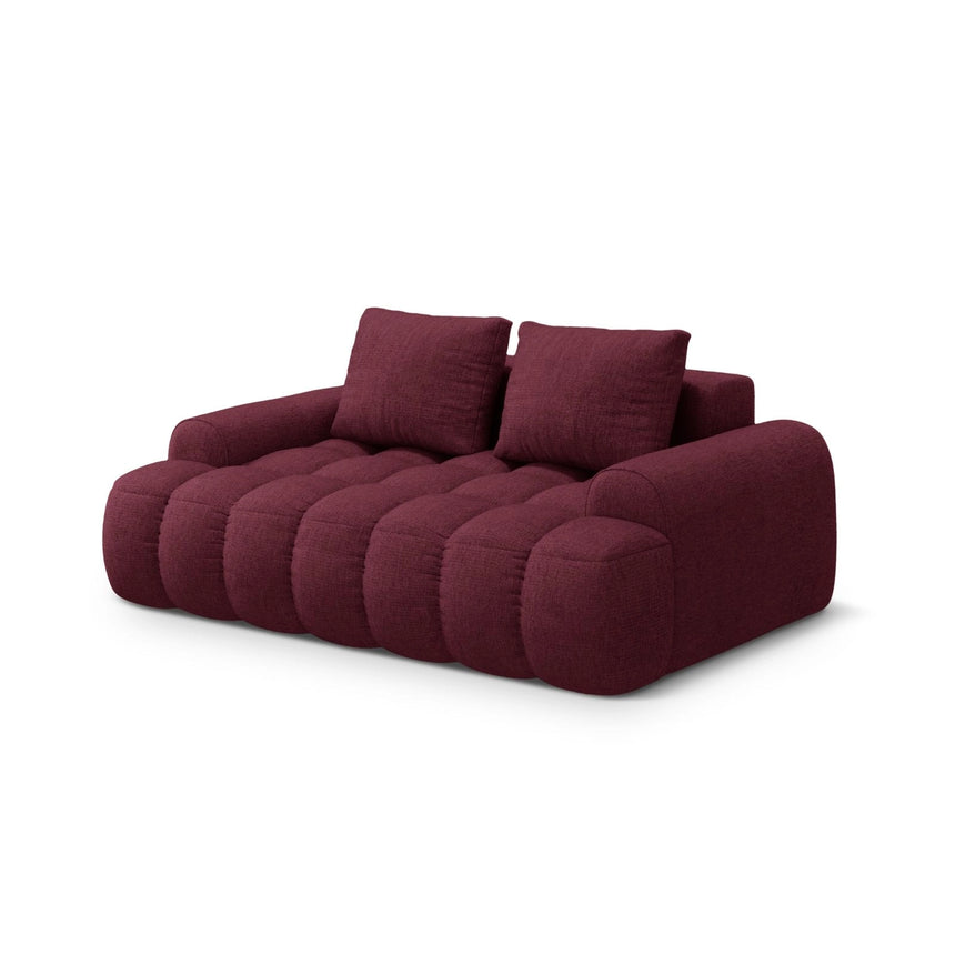 Linz 2-Sitzer Sofa aus Strukturierter Stoff in Burgund (Sorella 59), 175x100 cm von Cosmopolitan Design – Bild 4