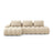 Linz 3-Sitzer Ecksofa mit Schlaffunktion, Linke Seite, aus Samt oder Strukturstoff, 275x142 cm von Cosmopolitan Design – Bild 1
