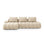 Linz 3-Sitzer Ecksofa mit Schlaffunktion, Linke Seite, aus Samt oder Strukturstoff, 275x142 cm von Cosmopolitan Design – Bild 1