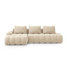 Linz 3-Sitzer Ecksofa mit Schlaffunktion, Linke Seite, aus Samt oder Strukturstoff, 275x142 cm von Cosmopolitan Design – Bild 1