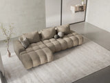 Linz 3-Sitzer Ecksofa mit Schlaffunktion, Linke Seite, aus Samt oder Strukturstoff, 275x142 cm von Cosmopolitan Design – Bild 2