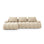 Linz 3-Sitzer Ecksofa mit Schlaffunktion, Linke Seite, aus Samt oder Strukturstoff, 275x142 cm von Cosmopolitan Design – Bild 1
