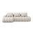 Linz 3-Sitzer Ecksofa mit Schlaffunktion, Linke Seite, aus Strukturierter Stoff in Beige (Sorella 03), 275x142 cm von Cosmopolitan Design – Bild 1
