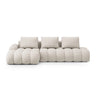 Linz 3-Sitzer Ecksofa mit Schlaffunktion, Linke Seite, aus Strukturierter Stoff in Beige (Sorella 03), 275x142 cm von Cosmopolitan Design – Bild 1
