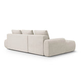 Linz 3-Sitzer Ecksofa mit Schlaffunktion, Linke Seite, aus Strukturierter Stoff in Beige (Sorella 03), 275x142 cm von Cosmopolitan Design – Bild 7