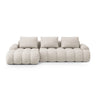 Linz 3-Sitzer Ecksofa mit Schlaffunktion, Linke Seite, aus Strukturierter Stoff in Beige (Sorella 03), 275x142 cm von Cosmopolitan Design – Bild 1