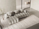 Linz 3-Sitzer Ecksofa mit Schlaffunktion, Linke Seite, aus Strukturierter Stoff in Beige (Sorella 03), 275x142 cm von Cosmopolitan Design – Bild 2
