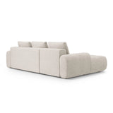 Linz 3-Sitzer Ecksofa mit Schlaffunktion, Linke Seite, aus Strukturierter Stoff in Beige (Sorella 03), 275x142 cm von Cosmopolitan Design – Bild 7