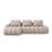 Linz 3-Sitzer Ecksofa mit Schlaffunktion, Linke Seite, aus Strukturierter Stoff in Sand (Sorella 05), 275x142 cm von Cosmopolitan Design – Bild 1