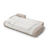 Linz 3-Sitzer Ecksofa mit Schlaffunktion, Linke Seite, aus Strukturierter Stoff in Sand (Sorella 05), 275x142 cm von Cosmopolitan Design – Bild 6