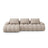 Linz 3-Sitzer Ecksofa mit Schlaffunktion, Linke Seite, aus Strukturierter Stoff in Sand (Sorella 05), 275x142 cm von Cosmopolitan Design – Bild 1
