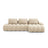 Linz 3-Sitzer Ecksofa mit Schlaffunktion, Rechte Seite, aus Samt oder Strukturstoff, 275x142 cm von Cosmopolitan Design – Bild 1