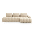Linz 3-Sitzer Ecksofa mit Schlaffunktion, Rechte Seite, aus Samt oder Strukturstoff, 275x142 cm von Cosmopolitan Design – Bild 1