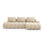 Linz 3-Sitzer Ecksofa mit Schlaffunktion, Rechte Seite, aus Samt oder Strukturstoff, 275x142 cm von Cosmopolitan Design – Bild 1