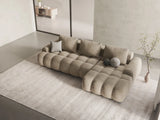 Linz 3-Sitzer Ecksofa mit Schlaffunktion, Rechte Seite, aus Samt oder Strukturstoff, 275x142 cm von Cosmopolitan Design – Bild 2