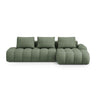 Linz 3-Sitzer Ecksofa mit Schlaffunktion, Rechte Seite, aus Strukturierter Stoff in Dunkles olivgrün (Sorella 34), 275x142 cm von Cosmopolitan Design – Bild 1