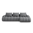 Linz 3-Sitzer Ecksofa mit Schlaffunktion, Rechte Seite, aus Strukturierter Stoff in Grau (Sorella 89), 275x142 cm von Cosmopolitan Design – Bild 1