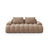 Linz 3-Sitzer Sofa aus Samt in Dunkelbeige (Vogue 3), 200x100x84 cm von Cosmopolitan Design – Bild 1