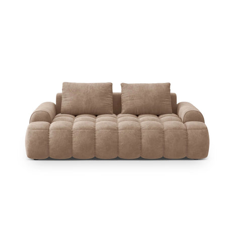 Linz 3-Sitzer Sofa aus Samt in Dunkelbeige (Vogue 3), 200x100x84 cm von Cosmopolitan Design – Bild 1