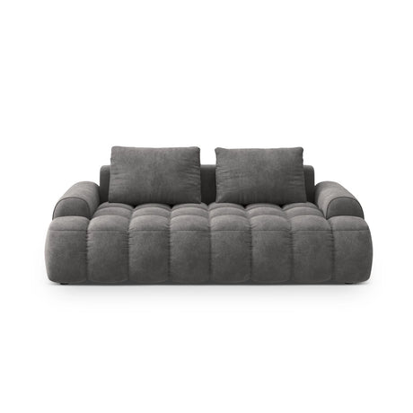 Linz 3-Sitzer Sofa aus Samt in Grau (Vogue 15), 200x100x84 cm von Cosmopolitan Design – Bild 1