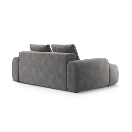Linz 3-Sitzer Sofa aus Samt in Grau (Vogue 15), 200x100x84 cm von Cosmopolitan Design – Bild 5