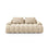 Linz 3-Sitzer Sofa aus Samt oder Strukturstoff, 200x100x84 cm von Cosmopolitan Design – Bild 1