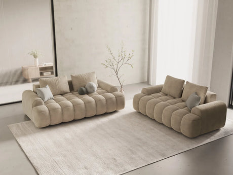 Linz 3-Sitzer Sofa aus Samt oder Strukturstoff, 200x100x84 cm von Cosmopolitan Design – Bild 2