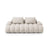 Linz 3-Sitzer Sofa aus Strukturierter Stoff in Beige (Sorella 03), 200x100x84 cm von Cosmopolitan Design – Bild 1