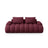 Linz 3-Sitzer Sofa aus Strukturierter Stoff in Burgund (Sorella 59), 200x100x84 cm von Cosmopolitan Design – Bild 1