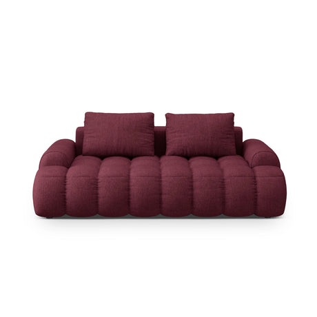 Linz 3-Sitzer Sofa aus Strukturierter Stoff in Burgund (Sorella 59), 200x100x84 cm von Cosmopolitan Design – Bild 1