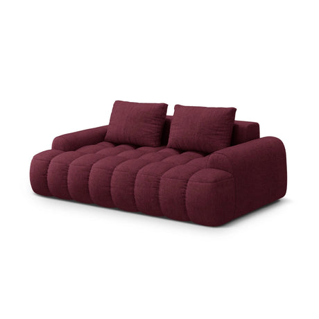 Linz 3-Sitzer Sofa aus Strukturierter Stoff in Burgund (Sorella 59), 200x100x84 cm von Cosmopolitan Design – Bild 4