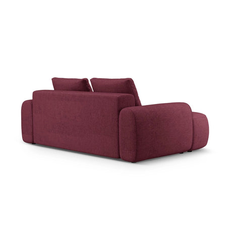 Linz 3-Sitzer Sofa aus Strukturierter Stoff in Burgund (Sorella 59), 200x100x84 cm von Cosmopolitan Design – Bild 5