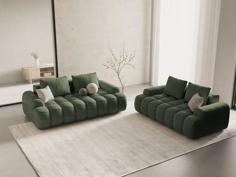 Linz 3-Sitzer Sofa aus Strukturierter Stoff in Dunkles Olivgrün (Sorella 34), 200x100x84 cm von Cosmopolitan Design – Bild 2