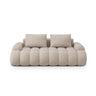 Linz 3-Sitzer Sofa aus Strukturierter Stoff in Sand (Sorella 05), 200x100x84 cm von Cosmopolitan Design – Bild 1