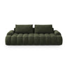 Linz 4-Sitzer Sofa mit Schlaffunktion und Stauraum, aus Samt in Grün (Vogue 11), 250x100x84 cm von Cosmopolitan Design – Bild 1