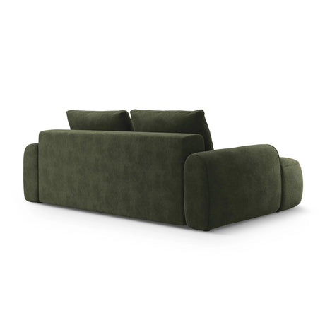 Linz 4-Sitzer Sofa mit Schlaffunktion und Stauraum, aus Samt in Grün (Vogue 11), 250x100x84 cm von Cosmopolitan Design – Bild 6