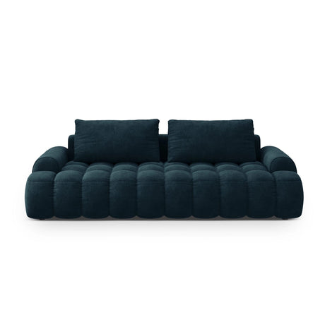 Linz 4-Sitzer Sofa mit Schlaffunktion und Stauraum, aus Samt in Tiefes Petrol (Vogue 13), 250x100x84 cm von Cosmopolitan Design – Bild 1