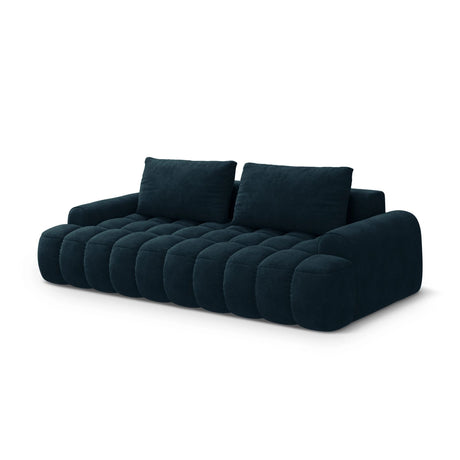 Linz 4-Sitzer Sofa mit Schlaffunktion und Stauraum, aus Samt in Tiefes Petrol (Vogue 13), 250x100x84 cm von Cosmopolitan Design – Bild 4