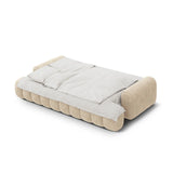 Linz 4-Sitzer Sofa mit Schlaffunktion und Stauraum, aus Samt oder Strukturstoff, 250x100x84 cm von Cosmopolitan Design – Bild 5