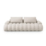 Linz 4-Sitzer Sofa mit Schlaffunktion und Stauraum, aus Strukturierter Stoff in Beige (Sorella 03), 250x100x84 cm von Cosmopolitan Design – Bild 1