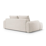 Linz 4-Sitzer Sofa mit Schlaffunktion und Stauraum, aus Strukturierter Stoff in Beige (Sorella 03), 250x100x84 cm von Cosmopolitan Design – Bild 6