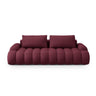 Linz 4-Sitzer Sofa mit Schlaffunktion und Stauraum, aus Strukturierter Stoff in Burgund (Sorella 59), 250x100x84 cm von Cosmopolitan Design – Bild 1