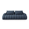 Linz 4-Sitzer Sofa mit Schlaffunktion und Stauraum, aus Strukturierter Stoff in Dunkelblau (Sorella 77), 250x100x84 cm von Cosmopolitan Design – Bild 1