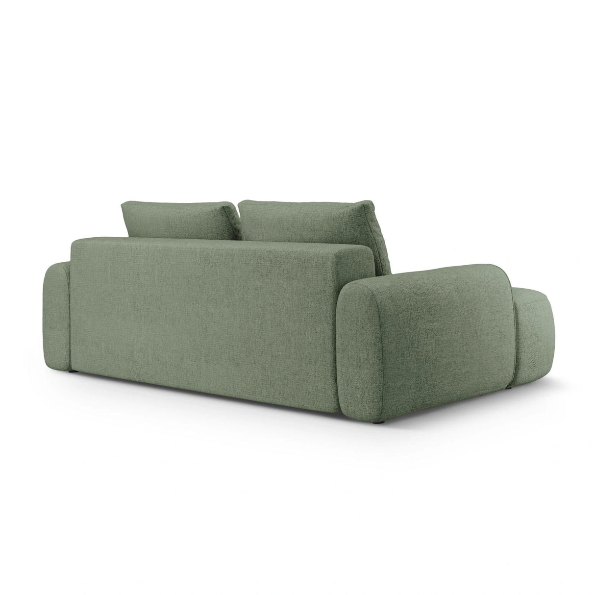Linz 4-Sitzer Sofa mit Schlaffunktion und Stauraum, aus Strukturierter Stoff in Dunkles Olivgrün (Sorella 34), 250x100x84 cm von Cosmopolitan Design – Bild 6