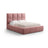 Livigno Bett mit Kopfteil und Stauraum aus Samt in Rosa (Bluvel 52), 180x200 cm von Cosmopolitan Design – Bild 1
