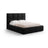 Livigno Bett mit Kopfteil und Stauraum aus Samt in Schwarz (Bluvel 19), 180x200 cm von Cosmopolitan Design – Bild 1
