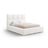 Livigno Bett mit Kopfteil und Stauraum aus Strukturierter Stoff in Elfenbein (Solid 03), 180x200 cm von Cosmopolitan Design – Bild 1