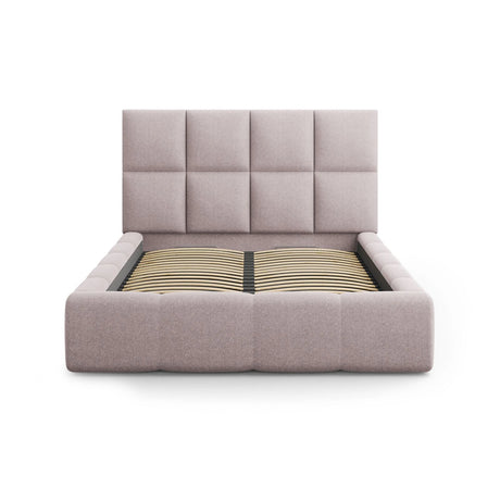 Livigno Bett mit Kopfteil und Stauraum aus Strukturierter Stoff in Rosa (Solid 61), 160x200 cm von Cosmopolitan Design – Bild 3