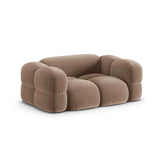 Loretto 2-Sitzer Sofa aus Samt in Dunkelbeige (Vogue 3), 180x100 cm von Cosmopolitan Design – Bild 4