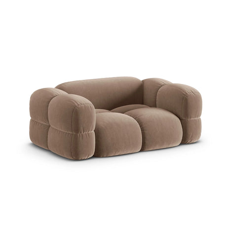 Loretto 2-Sitzer Sofa aus Samt in Dunkelbeige (Vogue 3), 180x100 cm von Cosmopolitan Design – Bild 4